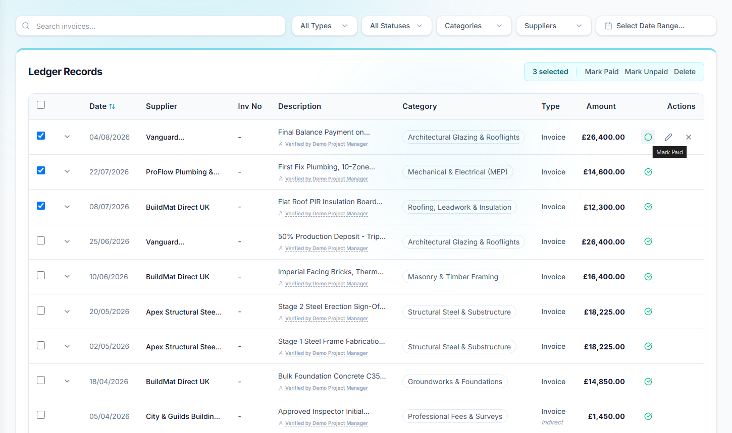 Expense Ledger